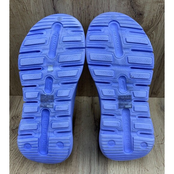 Skechers Arch Fit Go Foam Foamies Shoes Size 10 Purple Slip on 111553 - Picture 5 of 16